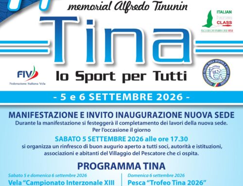 Vela: 14ª edizione Memorial Alfredo Tinunin «TINA – lo Sport per Tutti» – 5-6 settembre 2026